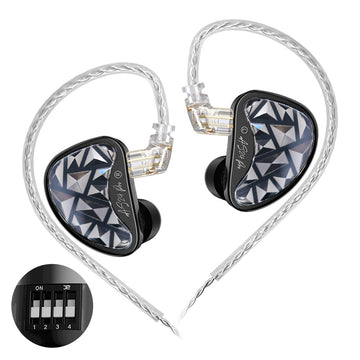 【KZ AS24 Pro】24BA Drivers In-Ear Monitor, Tunable HiFi IEM, Wired Earbuds High-end Earphones for Audiophile - KEEPHIFI