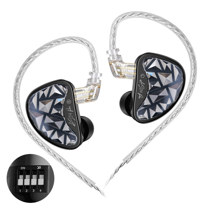 【KZ AS24 Pro】12BA Drivers In-Ear Monitor, Tunable HiFi IEM, Wired Earbuds with Detachable Cable for Audiophile