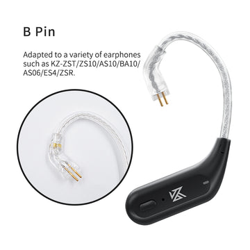 【KZ AZ09】IEM Bluetooth Adapter, Bluetooth 5.4 Module, Wireless Waterproof Earhook Extra, Long Battery Life - KEEPHIFI