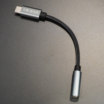 【KBEAR Moondust KW8——Clearance】8-Strand OCC Type-C to 3.5mm Decoding Adapter, Pure HiFi Sound Quality - KEEPHIFI
