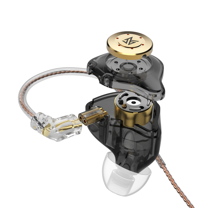【KZ EDX Pro】 Gaming Earbuds IEM Earphones with 1DD Wired in Ear Monitor, Bass Sound with 10mm Dynamic Driver - KEEPHIFI