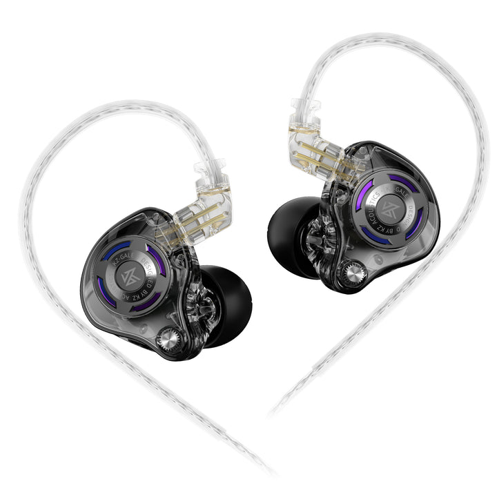 【KZ Gale】Wired Earbuds with Microphone, HiFi Deep Bass Comfort-Fit Earbuds for Gaming, Super-Linear Driver IEM for Gaming, Compatible for PC, PS5, PS4, Nintendo, Switch, Steam Deck