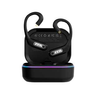 【CCA MX1 Wireless】 Upgrade Module – Bluetooth 6.0, 80+ Hours Battery Life, 42ms Low Latency, 10m+ Range, 800mAh Charging Case, Ergonomic Fit, Physical Button Control, RGB Light Ring - KEEPHIFI