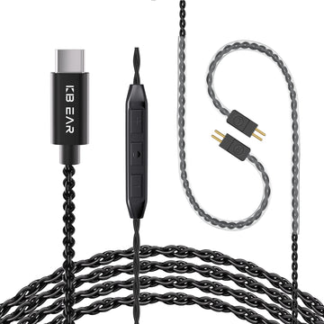 【KBEAR 4994】Decoding Upgraded Cables 2PIN/QDC to Type C Earphones Cables - KEEPHIFI