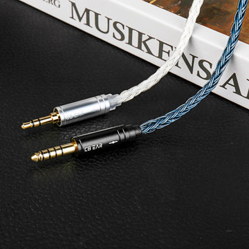 【KBEAR ST24 Plus JunTian】 5N OCC Silver-Plated HiFi Earphone Upgraded Cable Earbuds Cables, 2M Long Cable - KEEPHIFI