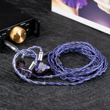 【KBEAR Neon】4-Strand 5N High-purity OFC HiFi Upgraded Cable, 1.2m Long - KEEPHIFI