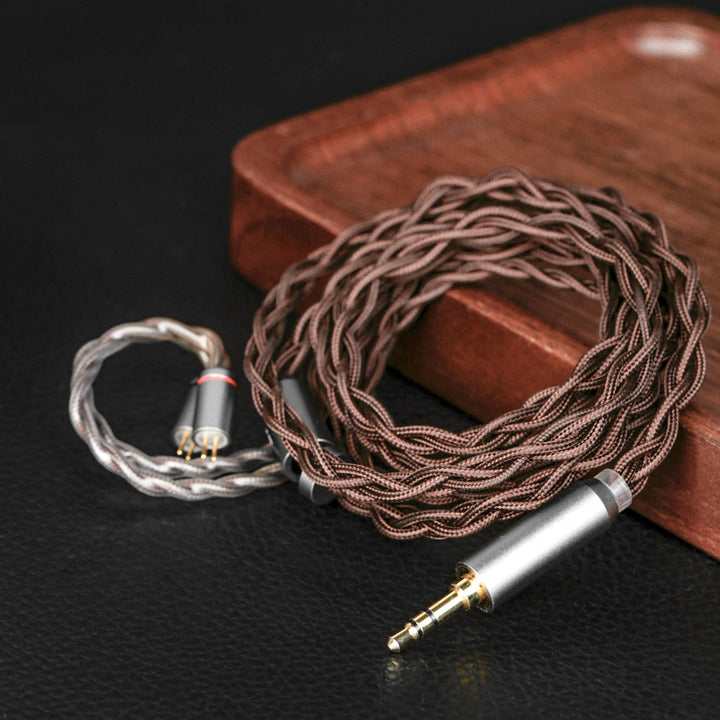 【KBEAR YUAN】 25AWG OCC Silver-Plated Cable – Cross-Braid for Balanced, Smooth & Pure IEM Sound (MMCX/2Pin/QDC, 3.5mm/4.4mm) - KEEPHIFI