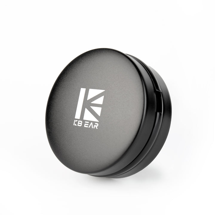 【KBEAR BP06】PU Large Zippered IEM Earphone Storage Case, Aluminum Alloy Material