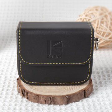 【KBEAR BP02】 Headphone Leather Bag Storage Earphone Bag Earbuds Leather Case - KEEPHIFI
