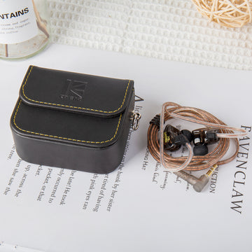 【KBEAR BP02】 Headphone Leather Bag Storage Earphone Bag Earbuds Leather Case - KEEPHIFI