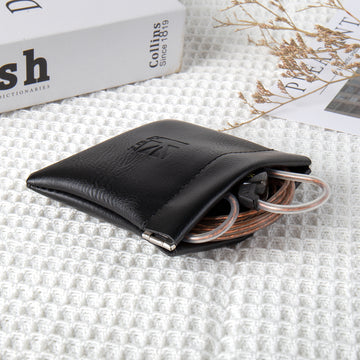 【KBEAR BP01】 Earphones Storage Bag Headphone Accessory Earbuds Leather Case - KEEPHIFI