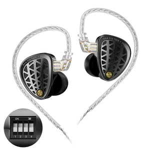 【KZ Zenith】IEM Wired Earbuds, Professional Sound Isolating Earphones, Clear Sound & Deep Bass, Single Dynamic Larger Driver, Secure Fit in Ear Monitor for Audio Engineers, Musicians