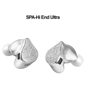 【EarAcoustic Audio SPA-Hi End Ultra】in Ear Earphones 11.4mm Titanium Gold Ball Top+Silicon Crystal Edge Double Sided Composite Diaphragm Double Magnetic Circuit DD IEM Headphones