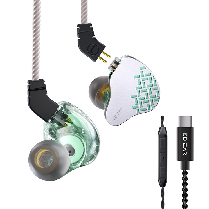 【KBEAR Rosefinch】 in-Ear Monitor, HiFi Wired Earbuds with Biological Diaphragm DD Powerful Basshead Earphone for Audiophiles, Musician and Gamers - KEEPHIFI