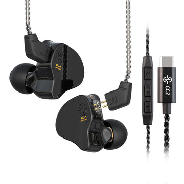 【CCZ Melody】Best IEM Earphones for Music Quality 1DD + 1BA Hybrid In Ear Monitor Headphone HiFi Bass Earphones Earbud - KEEPHIFI