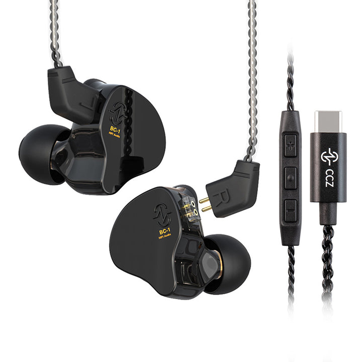 【CCZ Melody】Wired Headphone DD and BA Hybrid In Ear Hifi Earphones Type C Plug 10mm Dual Magnetic Circuit IEM