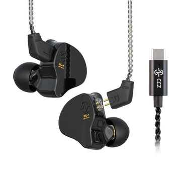 【CCZ Melody】Best IEM Earphones for Music Quality 1DD + 1BA Hybrid In Ear Monitor Headphone HiFi Bass Earphones Earbud - KEEPHIFI