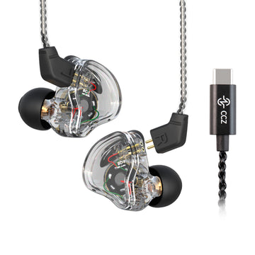 【CCZ Melody】Best IEM Earphones for Music Quality 1DD + 1BA Hybrid In Ear Monitor Headphone HiFi Bass Earphones Earbud - KEEPHIFI