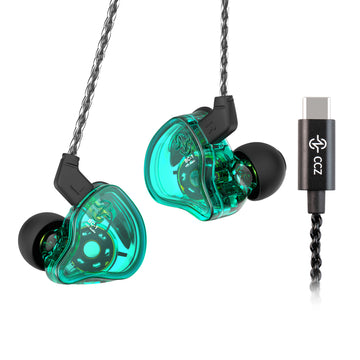 【CCZ Melody】Best IEM Earphones for Music Quality 1DD + 1BA Hybrid In Ear Monitor Headphone HiFi Bass Earphones Earbud - KEEPHIFI