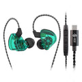 【CCZ Melody】Wired Headphone DD and BA Hybrid In Ear Hifi Earphones Type C Plug 10mm Dual Magnetic Circuit IEM