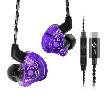 【CCZ Melody】Best IEM Earphones for Music Quality 1DD + 1BA Hybrid In Ear Monitor Headphone HiFi Bass Earphones Earbud - KEEPHIFI