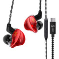 【CCZ Coffee Bean】 Type-C in Ear Monitors Headphones, Stereo Wired Headphones, Dual Magnetic Circuit Dynamic Driver in-Ear HiFi Earphone, Noise Cancelling Headphones