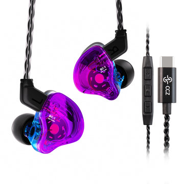 【CCZ Melody】Best IEM Earphones for Music Quality 1DD + 1BA Hybrid In Ear Monitor Headphone HiFi Bass Earphones Earbud - KEEPHIFI