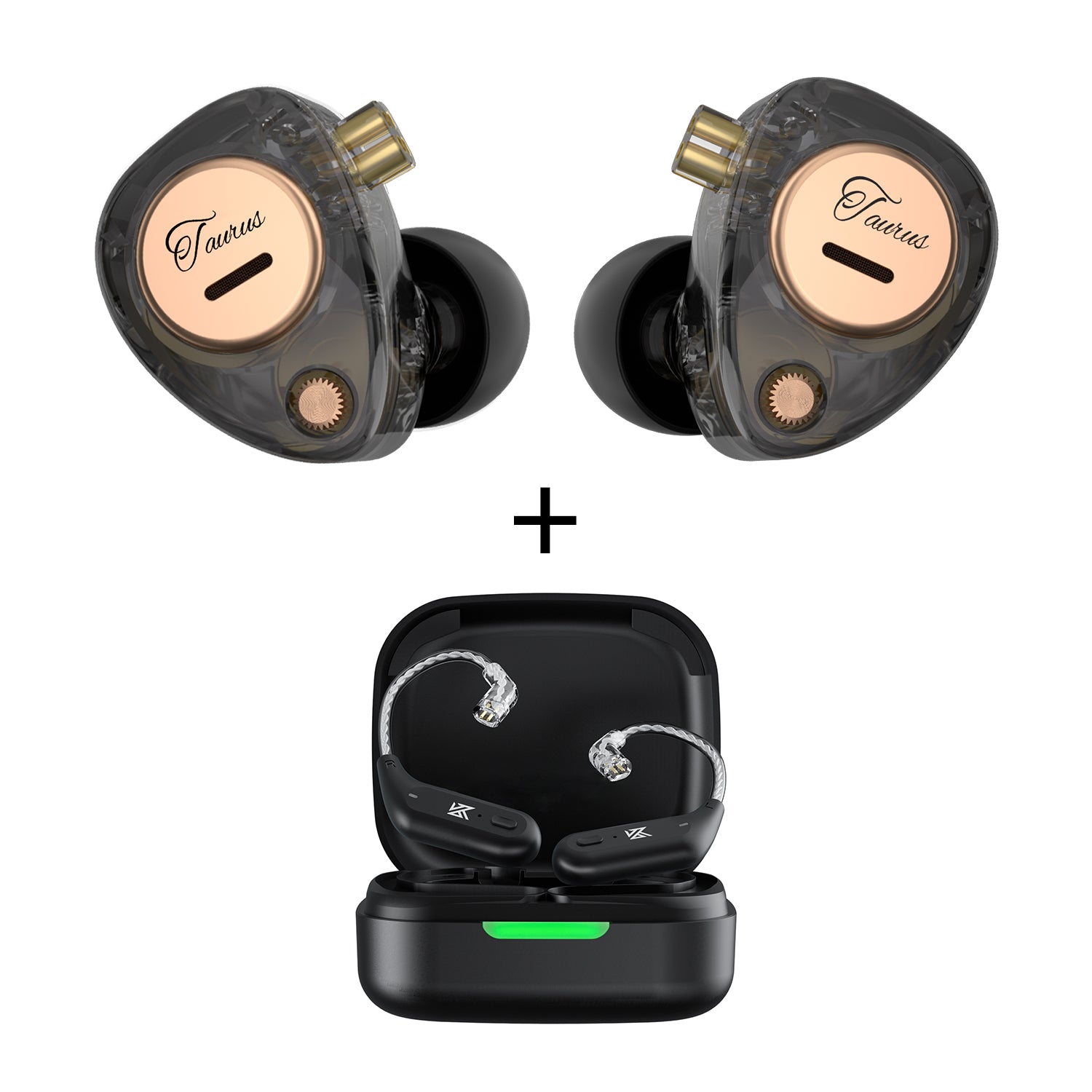 Bundles: KZ Taurus+KZ AZ09 IEM Bluetooth Adapter, 2dd In Ear