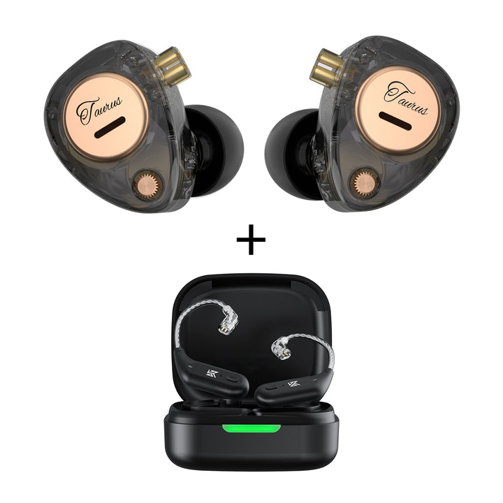 Bundles: KZ Taurus+KZ AZ09 IEM Bluetooth Adapter, 2dd In Ear Earphones, Instantly turn into wireless headphones, Bluetooth 5.4 Module