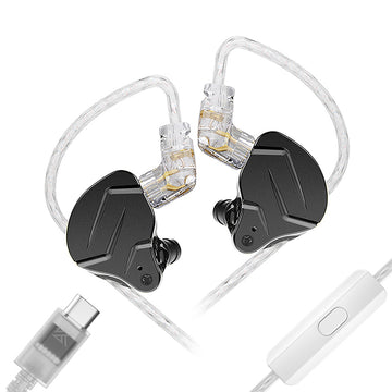 【KZ ZSN Pro X】1BA 1DD Hybrid in Ear Monitors IEM Earphones Wired Gaming Earbuds - KEEPHIFI