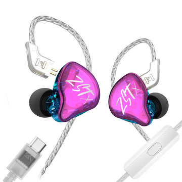 【KZ ZSTX】1DD+1BA Hybrid Driver In-ear Earphone Wired Gaming Earbuds - KEEPHIFI