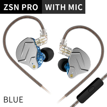 【KZ ZSN Pro】Hybrid 1DD 1BA In Ear Monitors IEM Earphones Wired Gaming Earbuds - KEEPHIFI