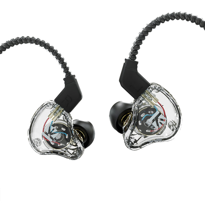 【KBEAR KS1】In Ear Monitor Super Bass Wired Earbuds, Crystal Clear Sound IEM Headphones, High Resolution Noise Canceling for Singers - KEEPHIFI