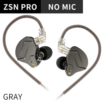 【KZ ZSN Pro】 In Ear Monitors IEM Earphones with Hybrid 1DD 1BA Wired Earbuds Headphones Gaming Earbuds Stereo Bass Sound - KEEPHIFI