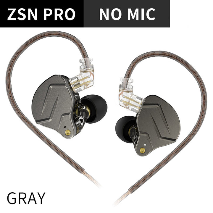 【KZ ZSN Pro】 In Ear Monitors IEM Earphones with Hybrid 1DD 1BA Wired Earbuds Headphones Gaming Earbuds Stereo Bass Sound - KEEPHIFI