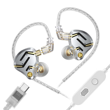 【KZ ZS12 PRO 2】Flagship-grade Super-Linear 1DD+5BA Hybrid IEM, 3.5mm, Type C Sound Card Version for Gamers - KEEPHIFI