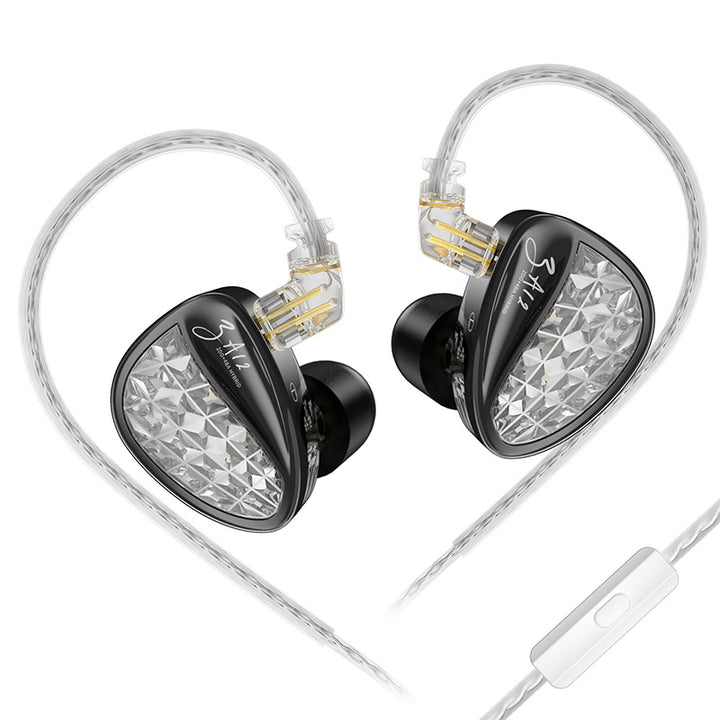 【KZ ZA12】Hybrid 4BA+2DD In-ear Monitors Earphones HIFI Earbuds IEM Headphones for Gaming, Noise Cancelling - KEEPHIFI