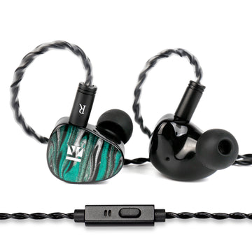 【KBEAR Alkaid KB03】in Ear Monitors 1 DD+1 BA+1 Bone Conduction Hybrid HiFi IEM Earphones, Upgraded Vibration Bone Conduction Driver, Perfect for Gaming, No mic - KEEPHIFI