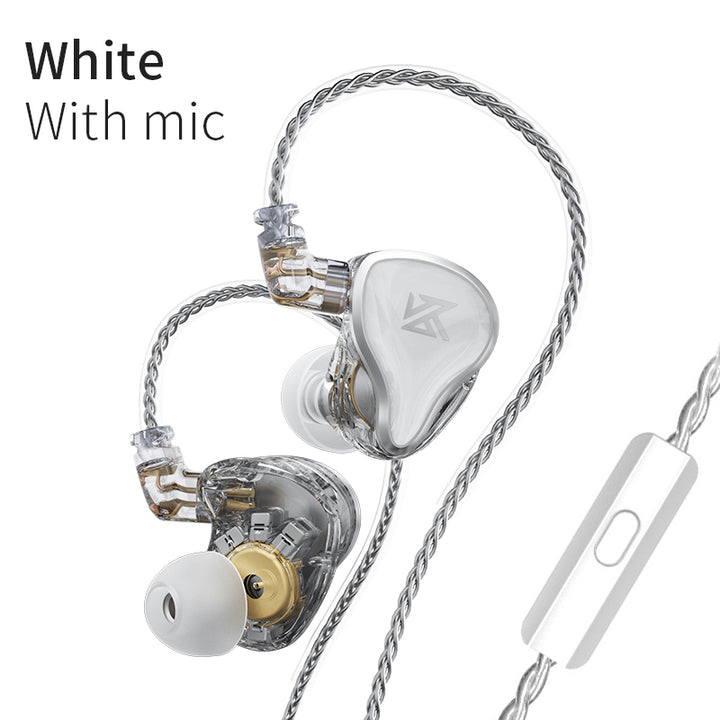 【KZ ZAS——Clearance】 Flagship 16-Unit Hybrid In-Ear Monitor – 10mm Dual Magnetic DD + 7 BAs (50024s ×3 + 30019 ×1 + 30019 High-Frequency BA), 200-Core Silver-Plated Cable