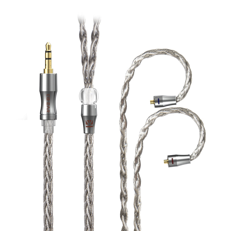【KBEAR Wide】8 core Graphene Single Crystal Copper Plated with Silver Cable