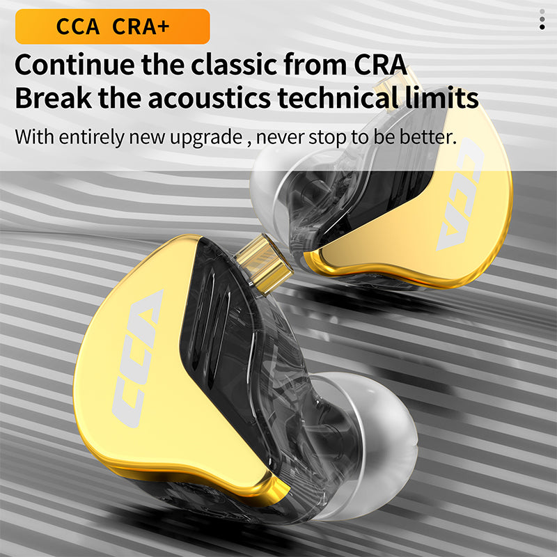 【CCA CRA+】10mm Dynamic Driver In-ear Earphones | Free Shipping