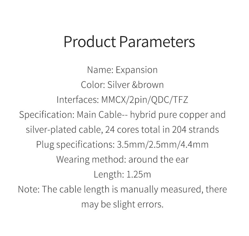 【KBEAR Expansion】 24 Cores 4N Silver Plated Upgrade Cable|Free Shipping