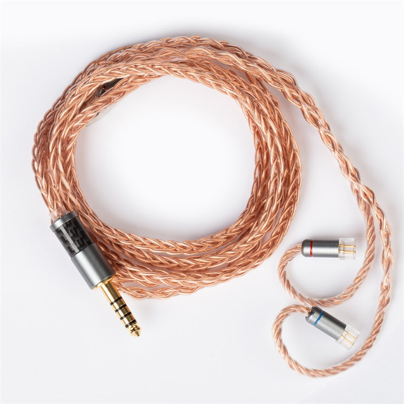 【KBEAR Crystal-C】 8 Core 7N OCC Upgrade Cable With152 Strands|Free Shipping