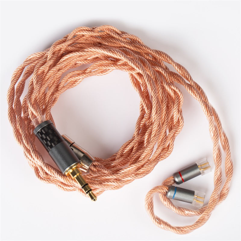 【KBEAR Inspiration-C】 4 Core Upgrade 4N Single Crystal Copper Woven Litz Structure Cable 560 Strands 2.5/3.5/4.4mm Plug Types