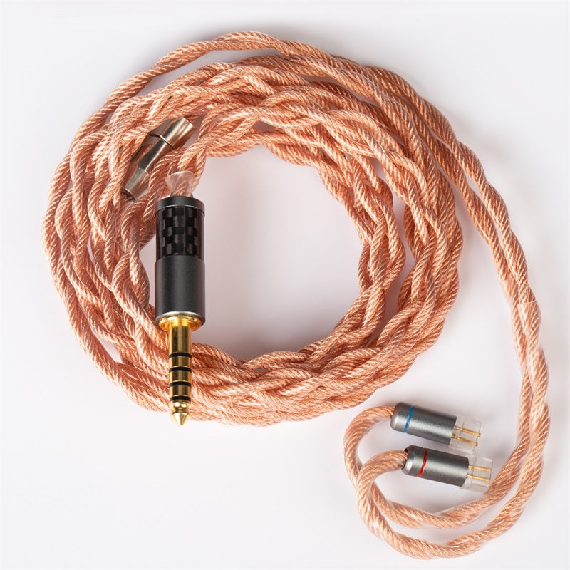 KBear Inspiration-C 4 Noyau de noyau 4n Câble de cuivre Single Cuivre Câble Litz Structure de 560 Strands 2.5 / 3.5 / 4.4mm Types de plug