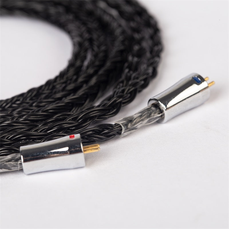KBear Show 24 Core 5n Plateado Silver Chapado OFC Cable de actualización 336 Strands 2.5mm / 3.5mm / 4.4mm Enchufe ampliamente compatible con la mayoría de los auriculares