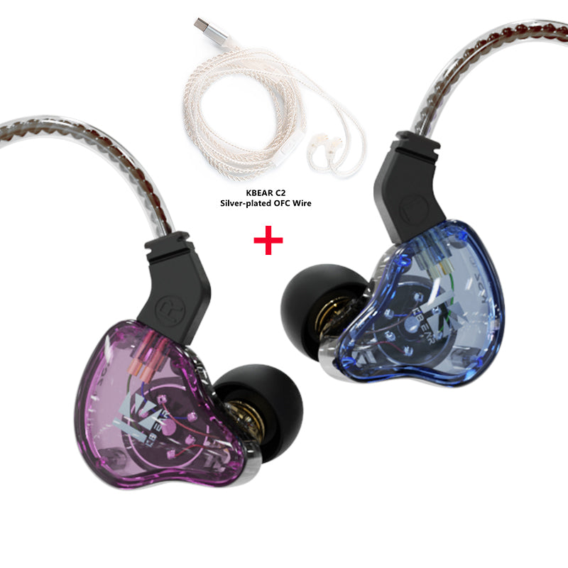 【KBEAR KS2】1DD + 1 Customized BA In Ear Earphone | Free Shipping