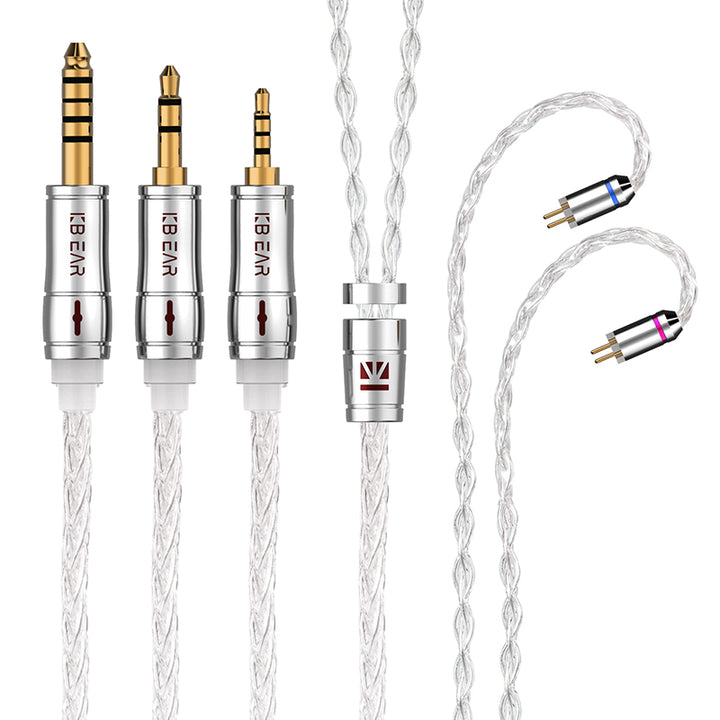 【KBEAR Limpid Pro】 8 Core Pure Silver Cable|Free Shipping - KEEPHIFI