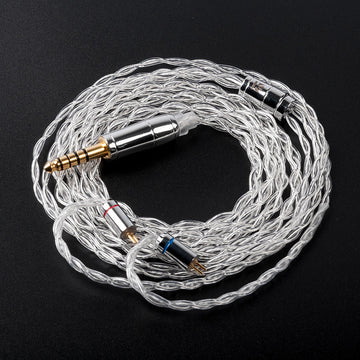【KBEAR Limpid】4 Core 4N 99.99% Purity silver earphone cable|Free Shipping - KEEPHIFI