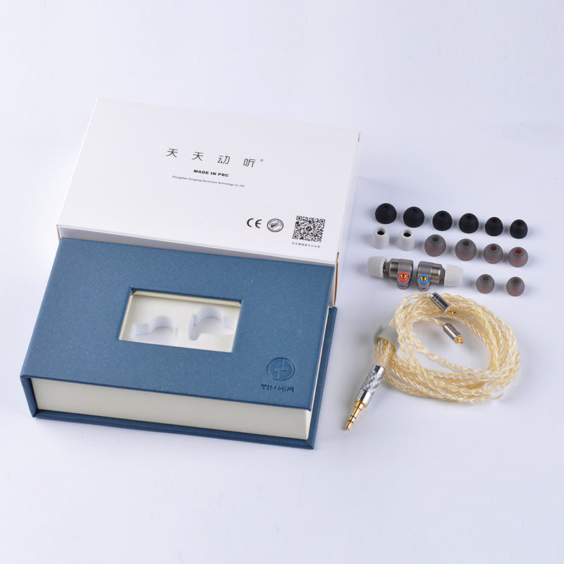 TINHIFI T3 earphone package and accessories